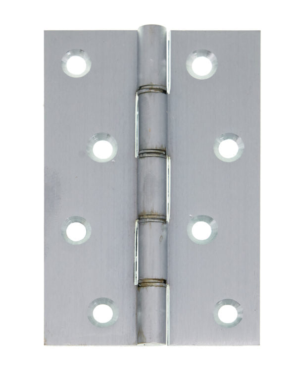 Double Phosphor Bronze Washered Hinge Satin Chrome Pack of 2