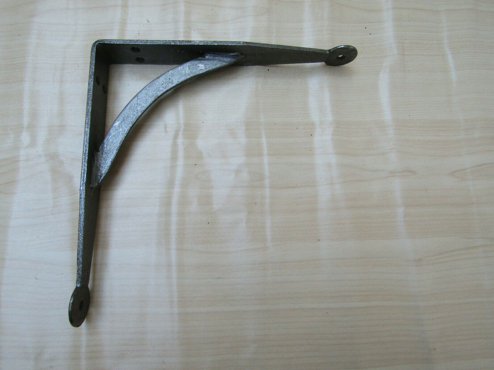 Pair Of Hand Forged Penny End Shelf Brackets 10inch.