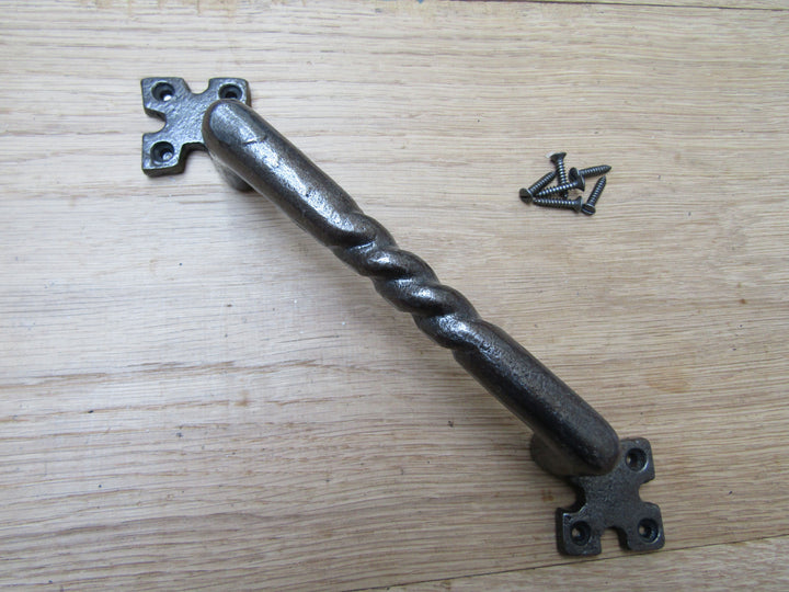 10inch Gothic Door Pull Handle Antique Iron.