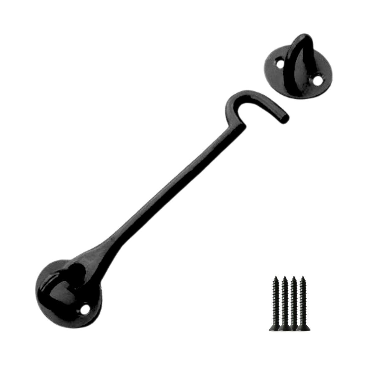 10inch Plain Cast Iron Cabin Hook Black Antique.