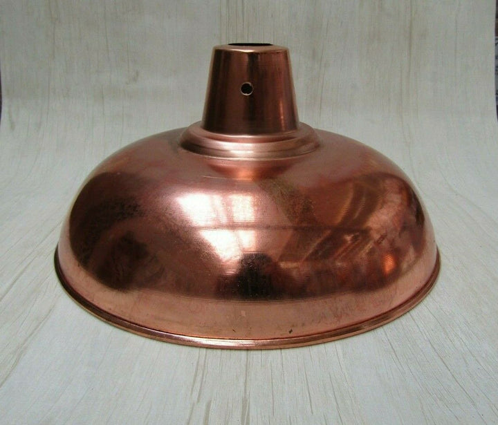 Retro Light shade 11inch Pool Table Polished Copper.
