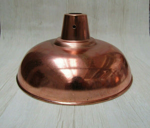 Retro Light shade 14inch Pool Table Polished Copper.