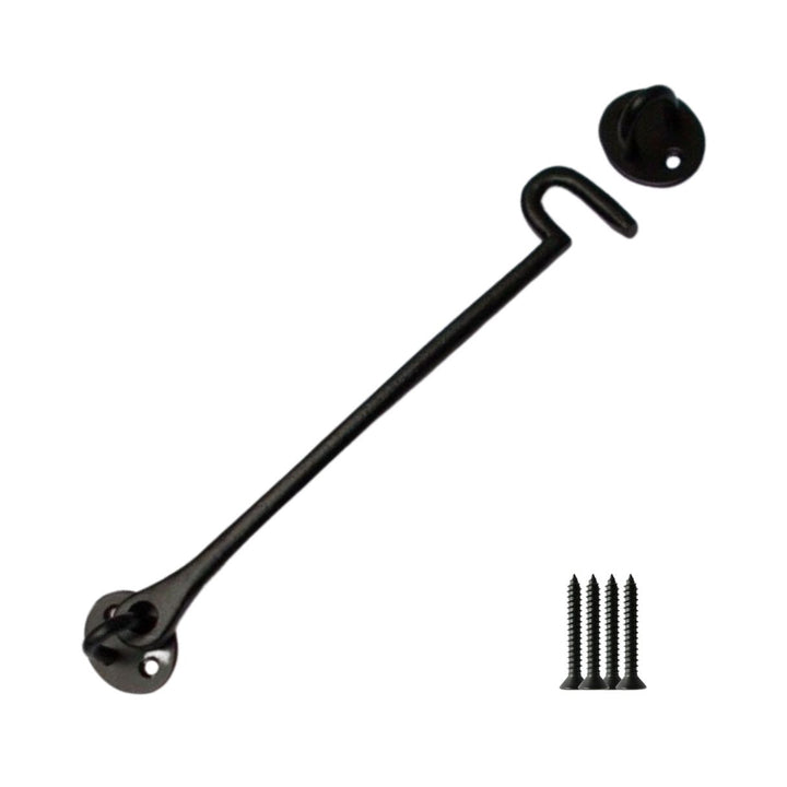 12inch Plain Cast Iron Cabin Hook Black Antique.