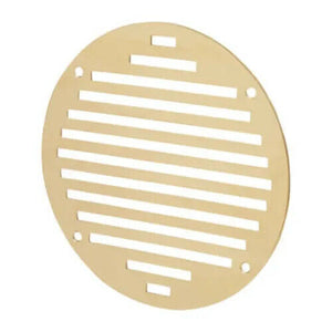 Polished Brass Slotted Air Vent 152mm Circular.