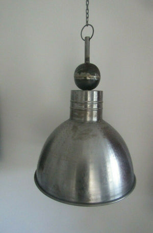 16inch Round Ball Dome Pendant Light Shade Antique Rustic Steel.