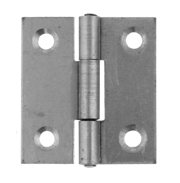 1838 Pattern Fixed Pin Butt Door Hinge 100mm Satin Chrome Steel