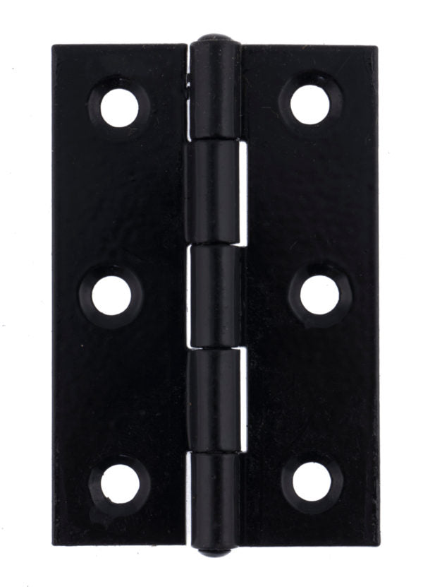 1838 Pattern Fixed Pin Butt Door Hinge 100mm Black Steel