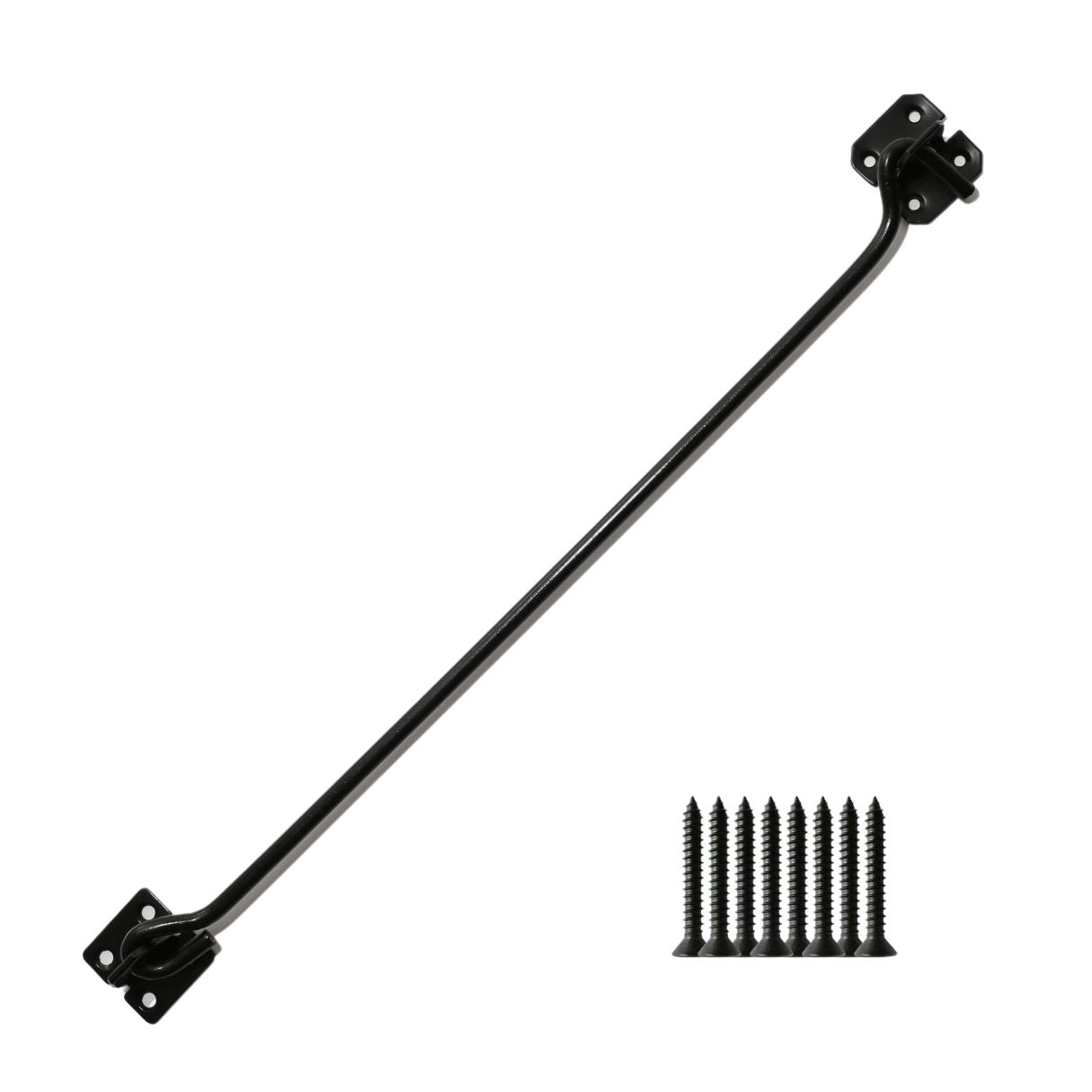 18inch Steel Wire Cabin Hook Catch Black.