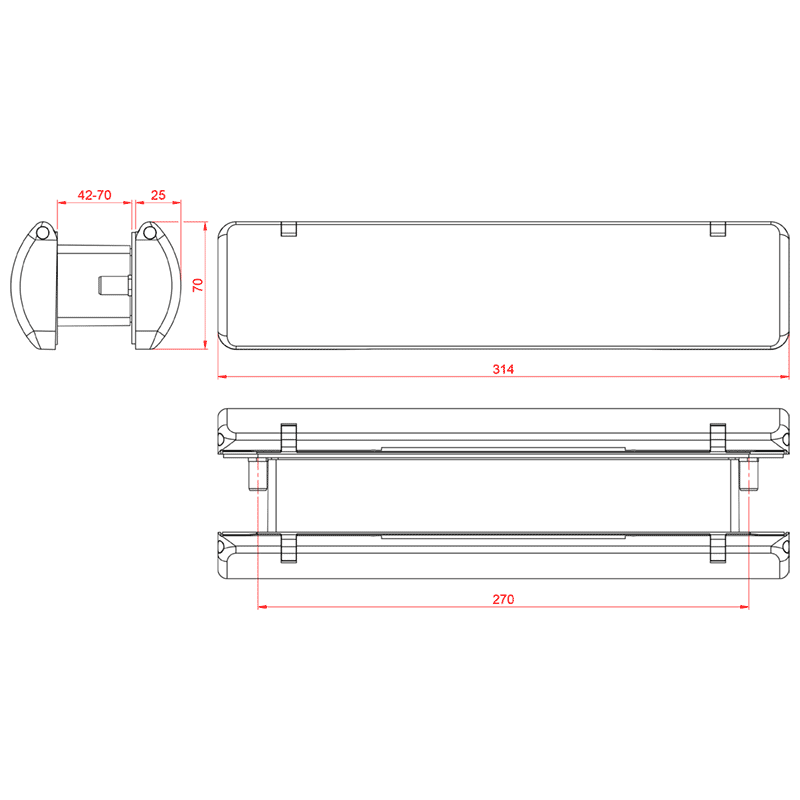 Ultion Sweet Rounded Letterplate