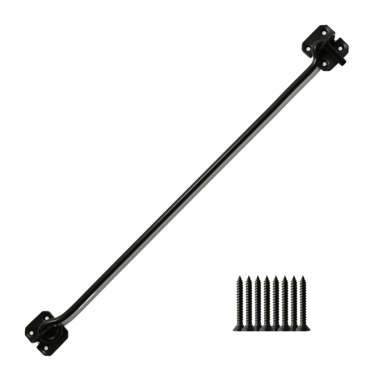 24inch Steel Wire Cabin Hook Catch Black.