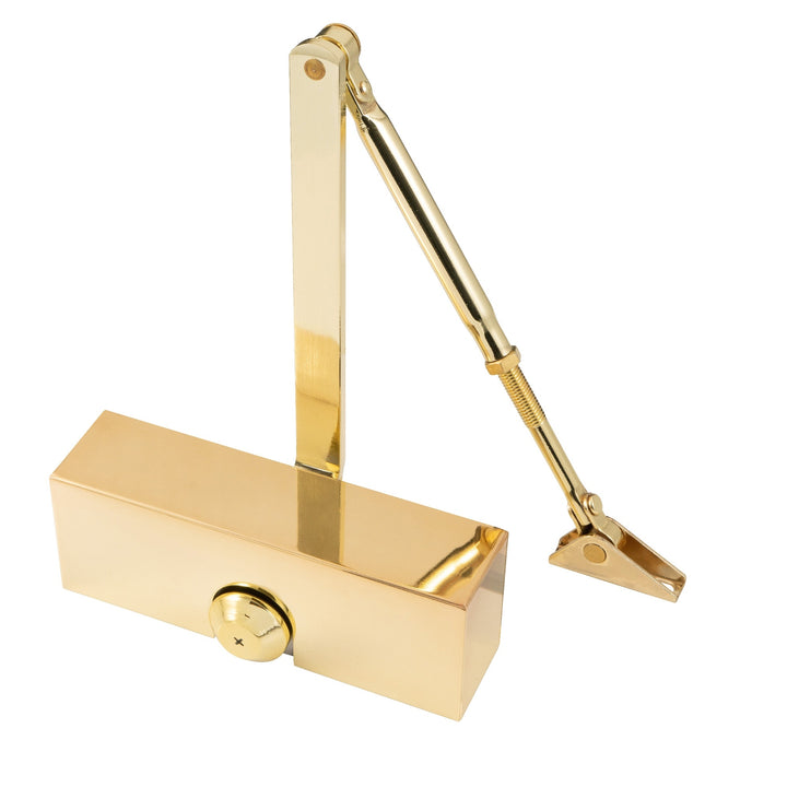 Door Closer Polished Brass