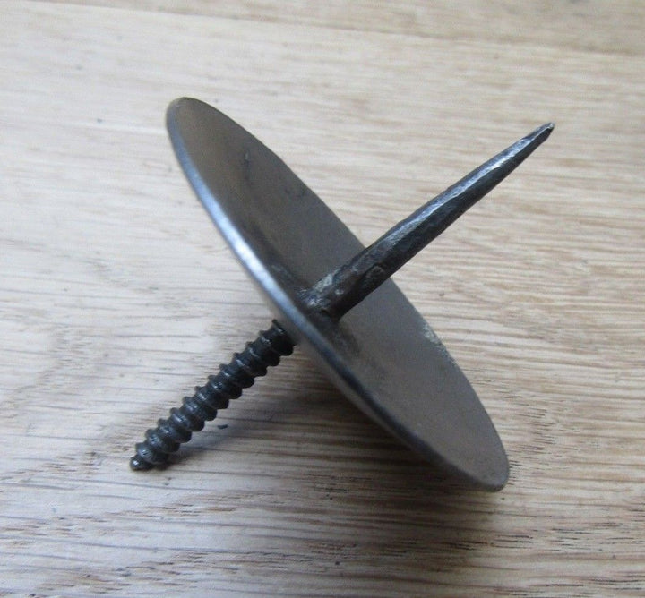 Hand forged Candle Holder Antique Iron Screw in Small.