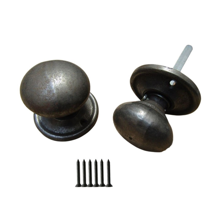 Mortice Door knob Antique Iron Cottage.