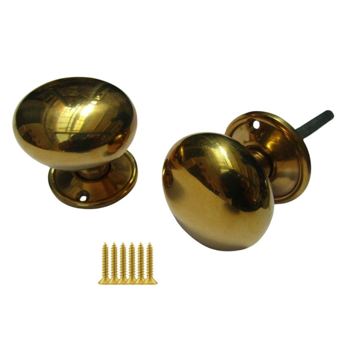 Rim Knob set Cottage Antique Brass.