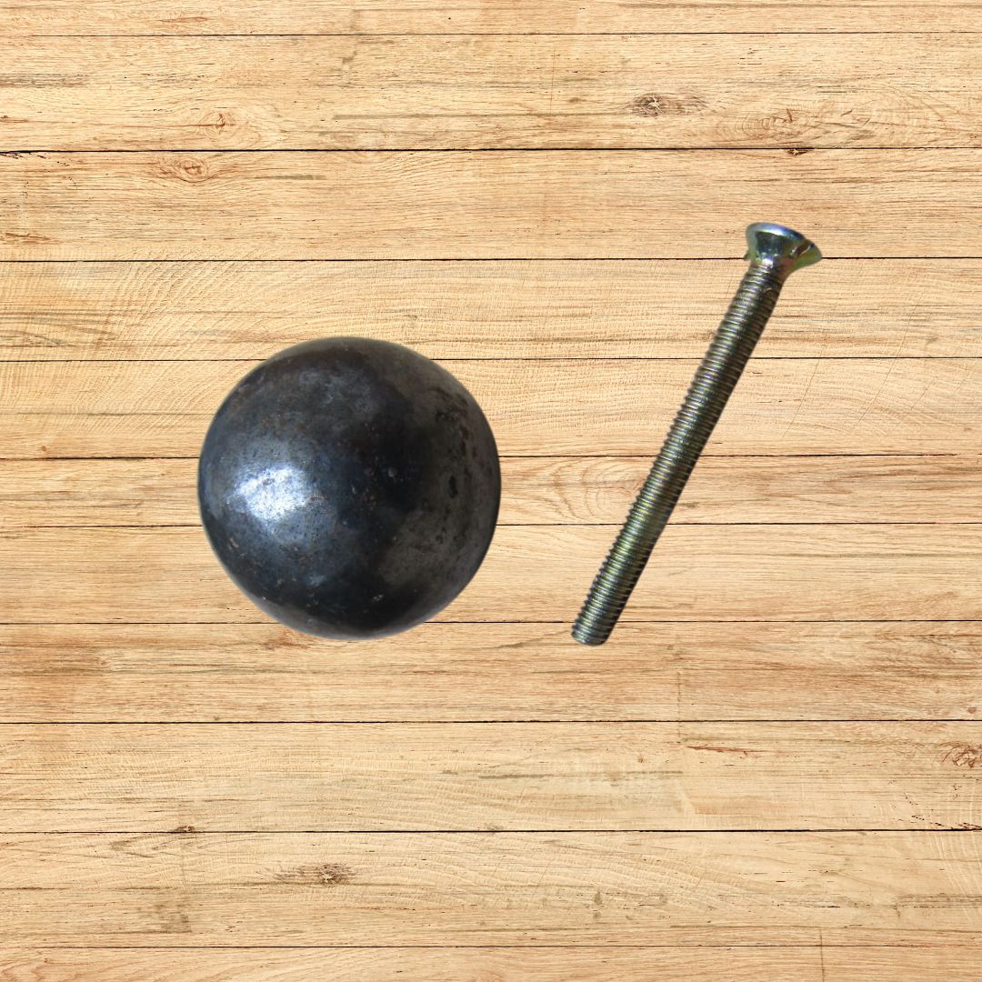 30mm Cannon Ball Cabinet Knob Small - Antique Iron
