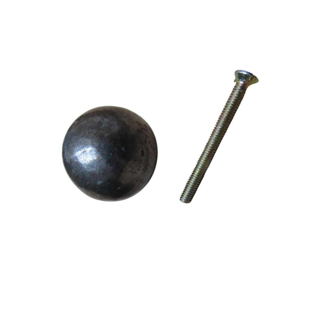 30mm Cannon Ball Cabinet Knob Small - Antique Iron
