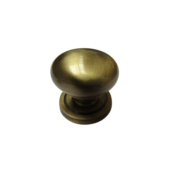 30mm Round Cabinet and Cupboard Door Knob Antique Brass
