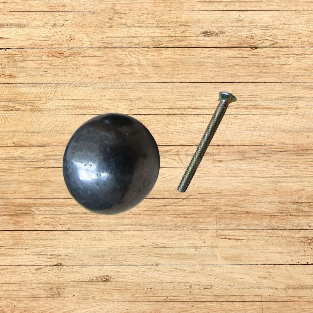 38mm Cannon Ball Cabinet Knob Large - Antique Iron

