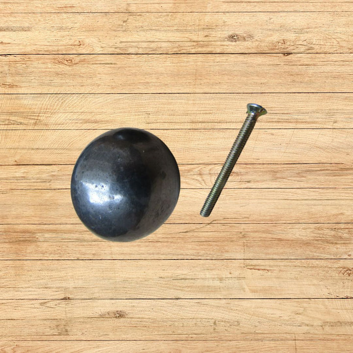 38mm Cannon Ball Cabinet Knob Large - Antique Iron
