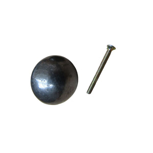 38mm Cannon Ball Cabinet Knob Large - Antique Iron
