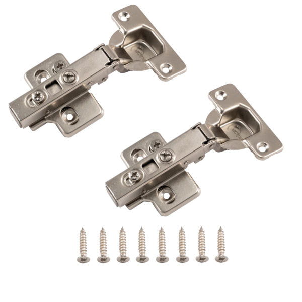 3D Adjustable Cabinet Hinge 105° Soft Close – Full Overlay Clip-On (Pack of 2)