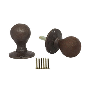 Mortice Door knob Antique Iron Ball.