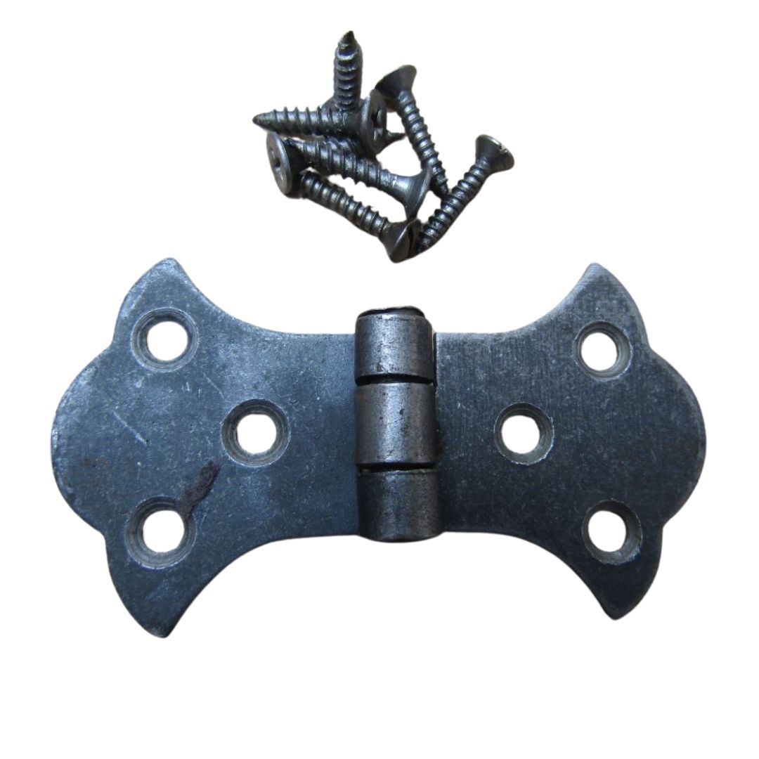 Pair of Butterfly Butt hinge Antique Iron.