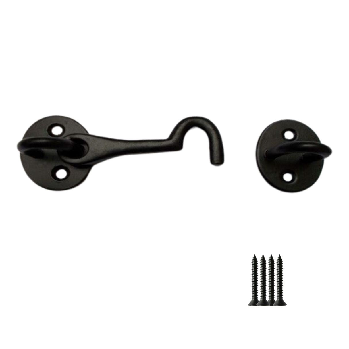 3inch Plain Cast Iron Cabin Hook Black Antique.