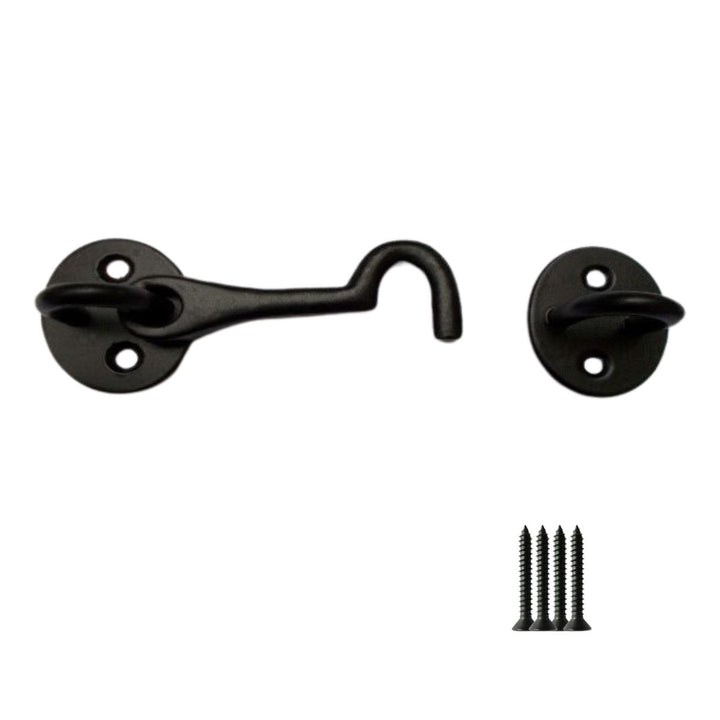 3inch Plain Cast Iron Cabin Hook Black Antique.