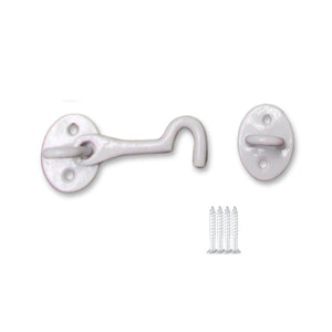 3inch Plain Cast Iron Cabin Hook White.