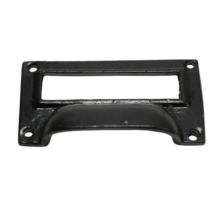 3inch Small Card Holder Cup Handle Black Antique.