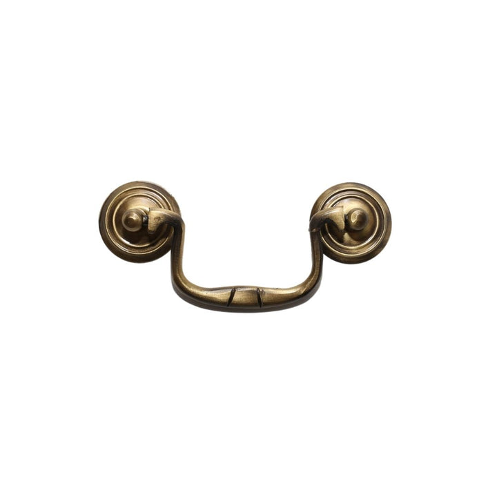 Small Swan Neck Pull Handle Antique Brass.