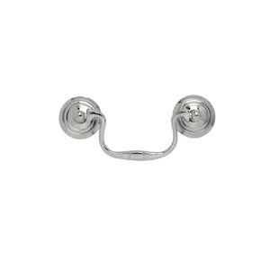 Small Swan Neck Pull Handle Polished Chrome.