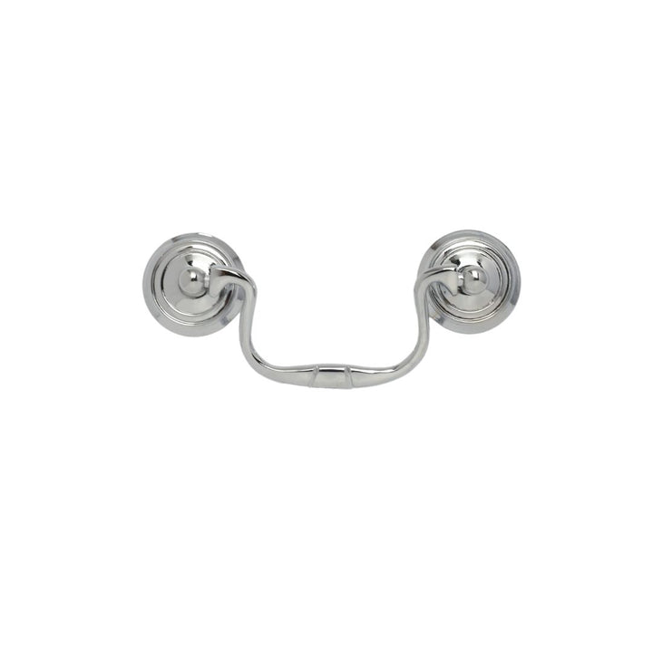 Small Swan Neck Pull Handle Polished Chrome.