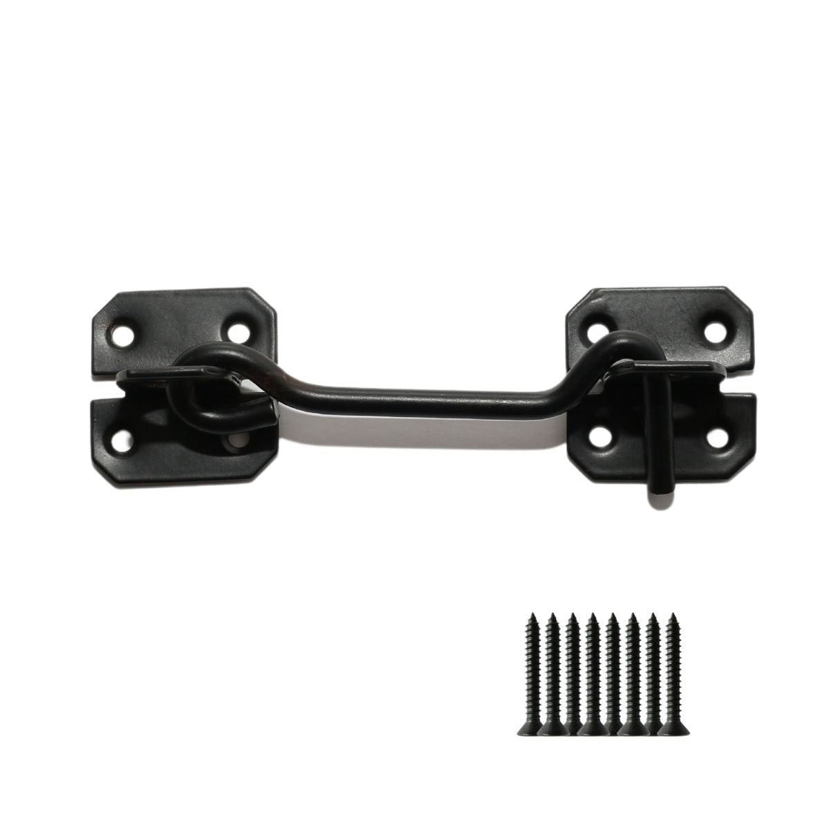 3inch Steel Wire Cabin Hook Catch Black.