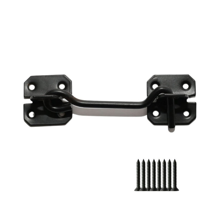 3inch Steel Wire Cabin Hook Catch Black.