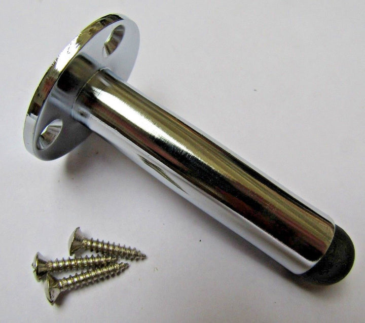 Door Stopper 3inch Pipe Polished Chrome.