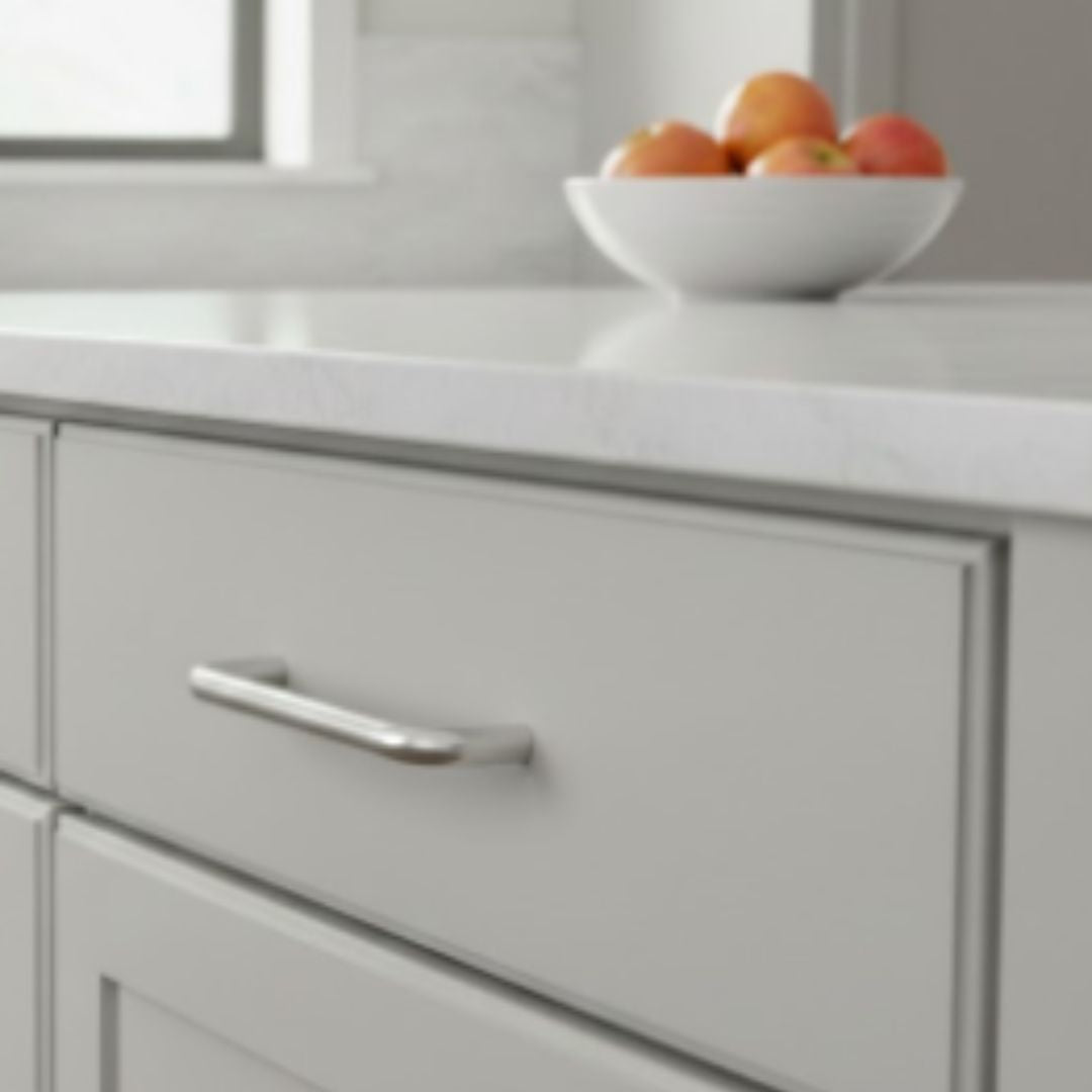 4'' Wardrobe D Pull Handle Polished Aluminium