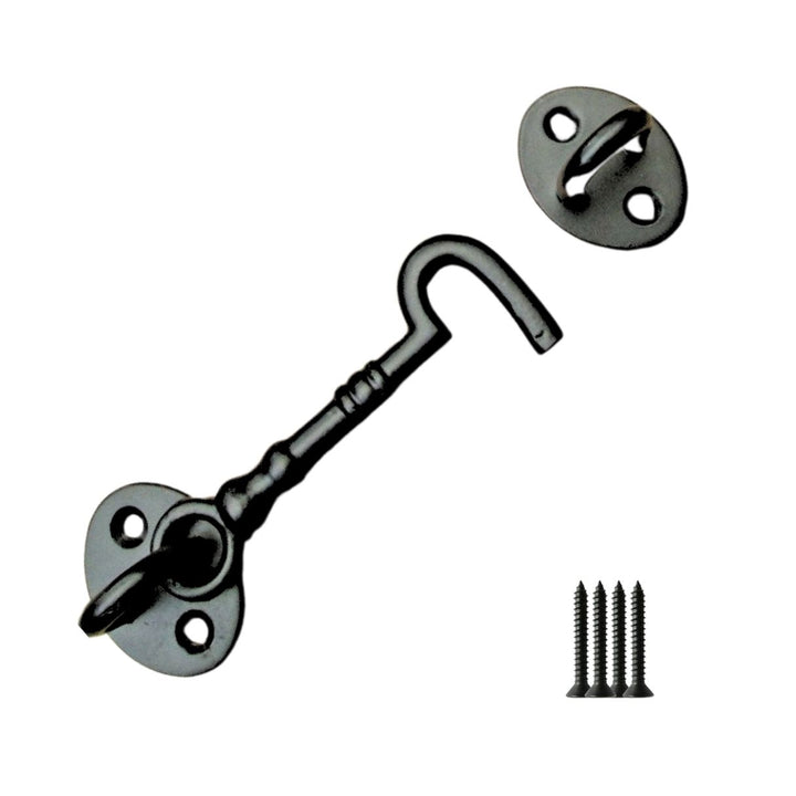 4inch Knotted Cast Iron Cabin Hook Black Antique.