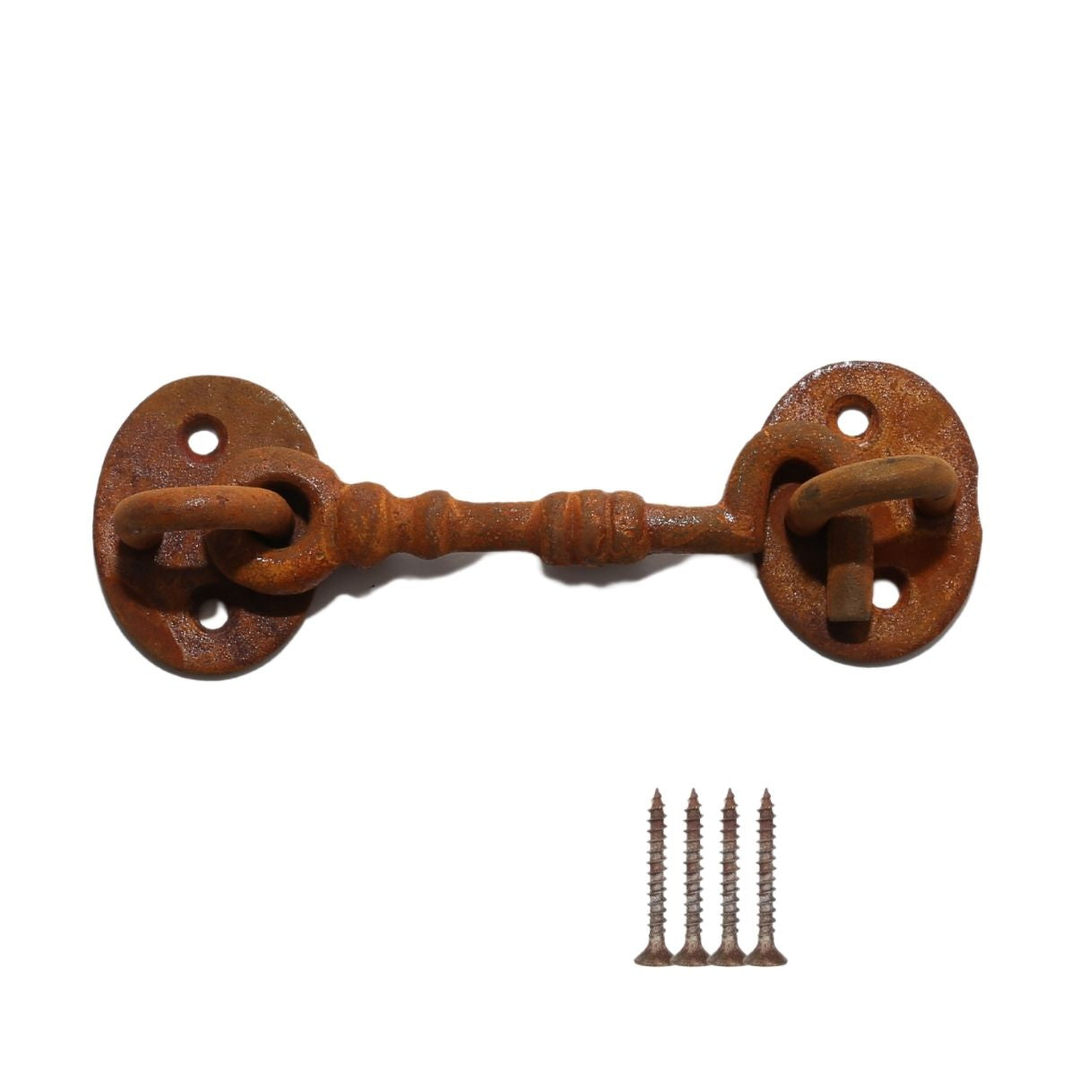 4inch knotted Cast Iron Cabin Hook Rust.