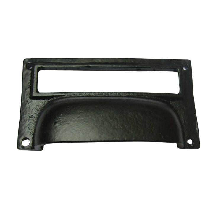 4inch Large Card Holder Cup Handle black antique.