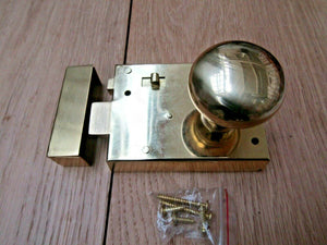 4inch Rim Latch Brass & Victorian Rim Brass Set.