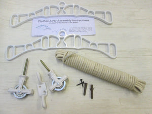 4 Lath Victorian White Clothes Airer Kit Only.