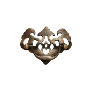 Lattice Cabinet Swing Handle Antique Brass.