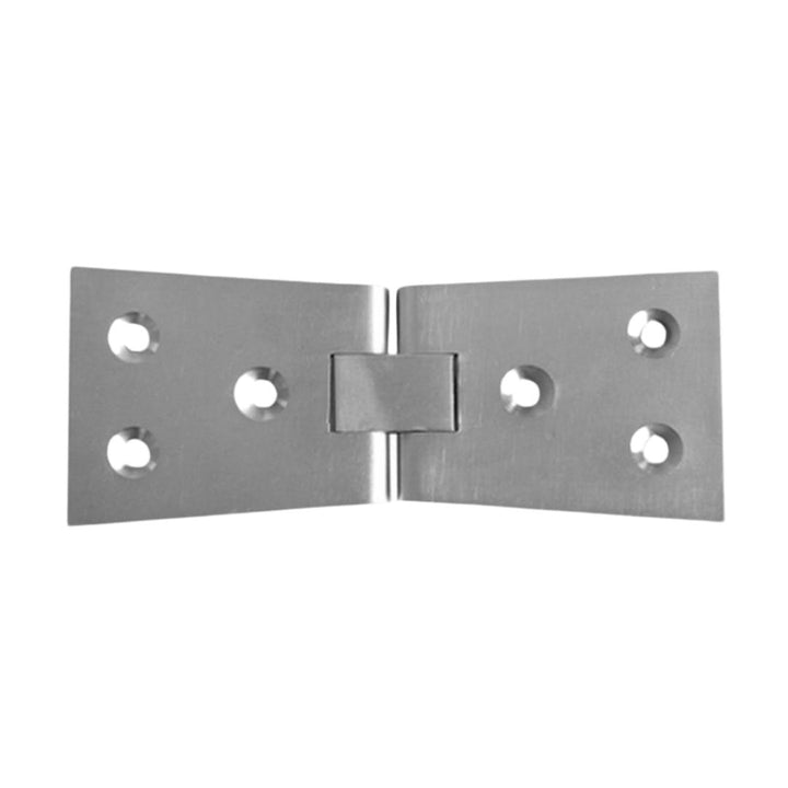Pair Of Counter Flap Hinges Satin Chrome.