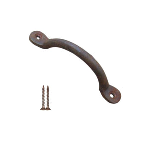4inch Penny Bow Cabinet Pull Handle Rust.