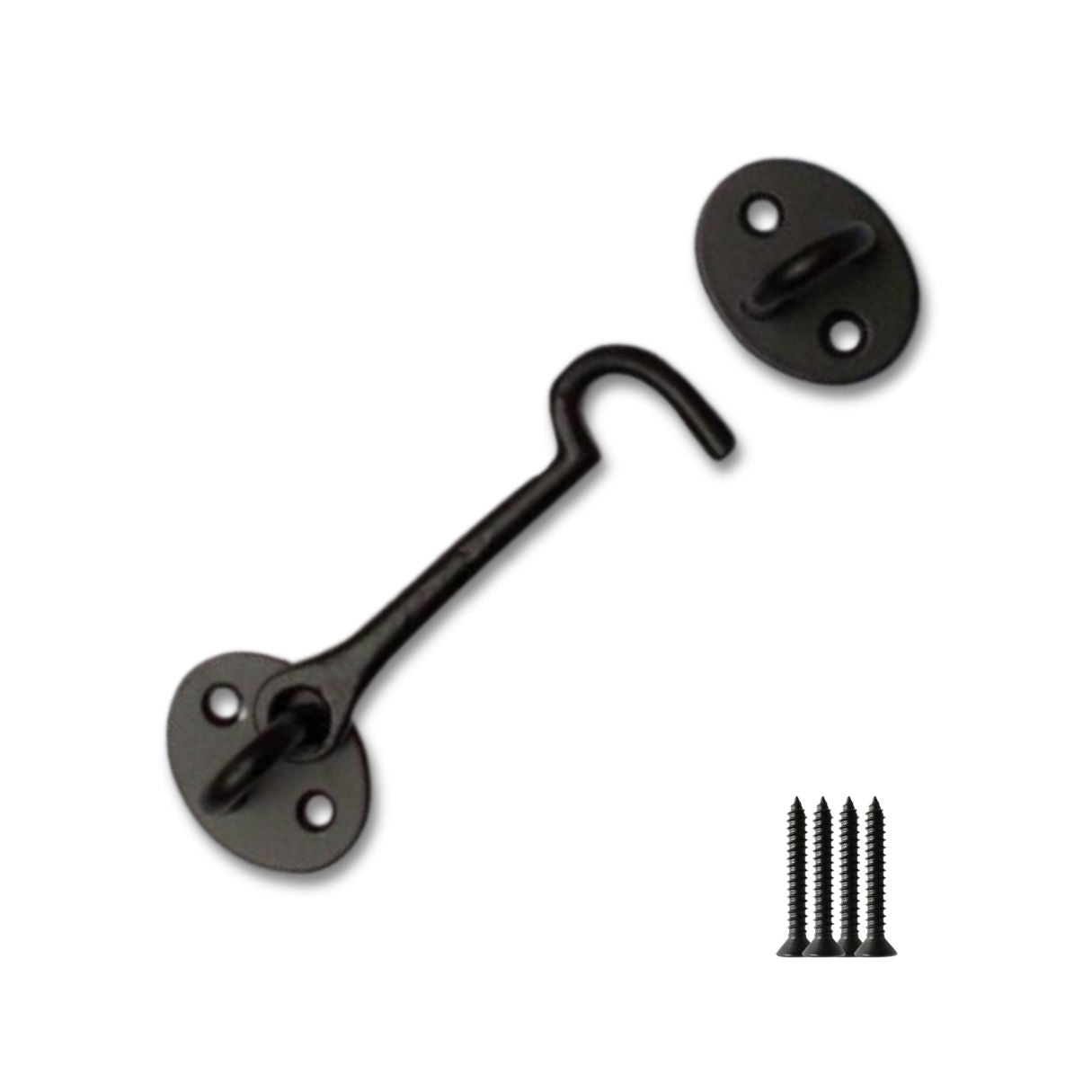 4inch Plain Cast Iron Cabin Hook Black Antique.