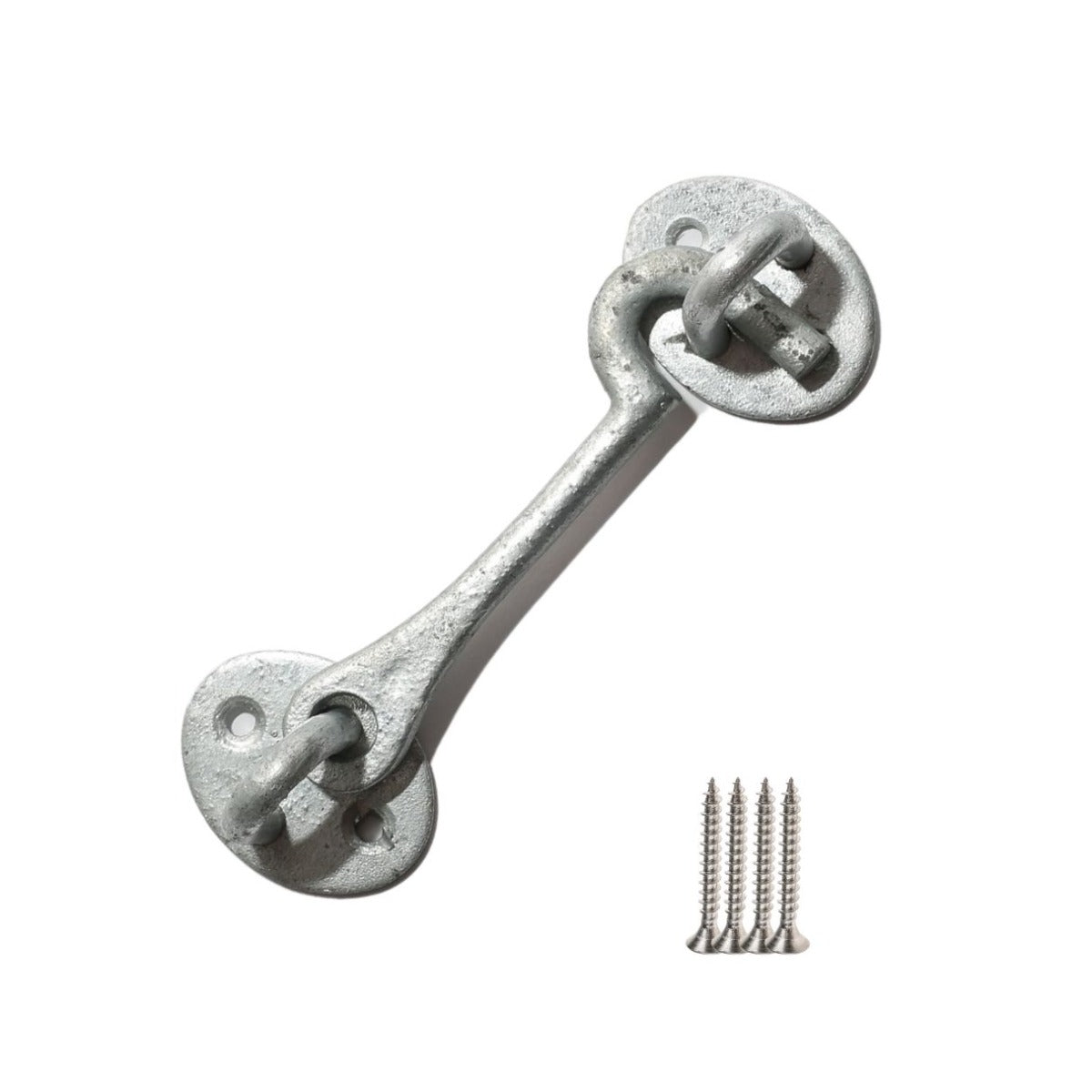 4inch Plain Cast Iron Cabin Hook Galvanised.
