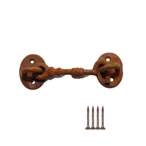 4inch Plain Cast Iron Cabin Hook Rust.