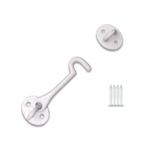 4inch Plain Cast Iron Cabin Hook White.